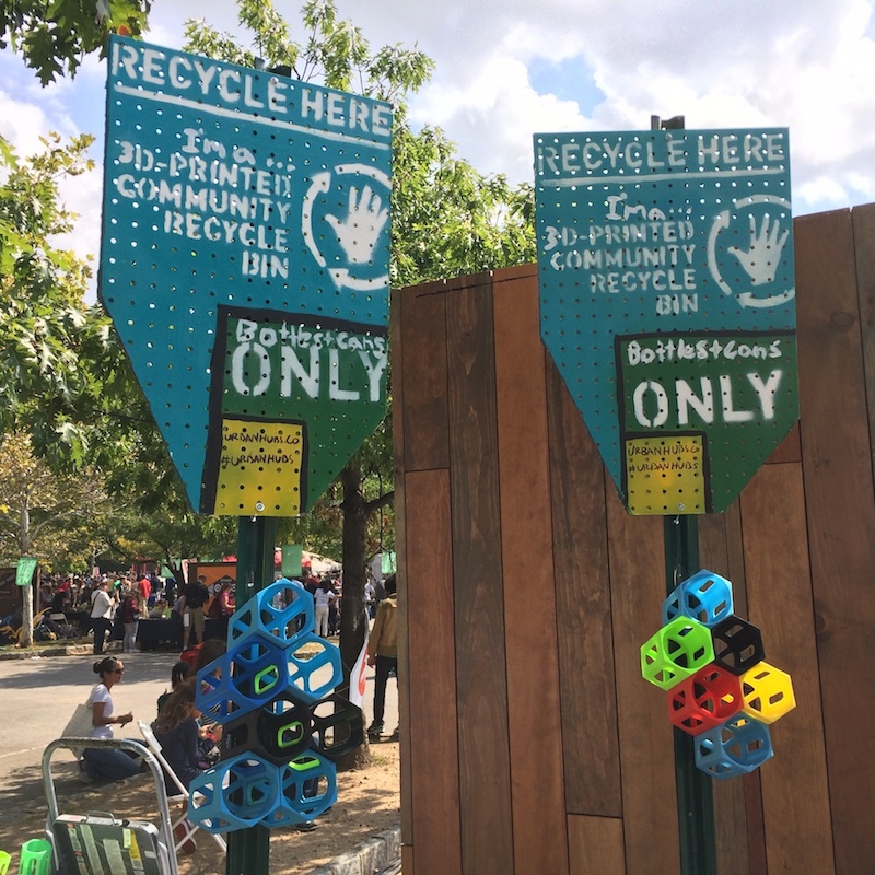 Localized 3D Printed recycling installations 