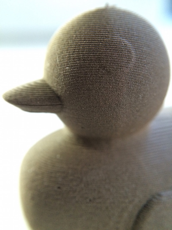 Bronze Fill Unpolished. Makerbot Replicator 2. 200 microns. 