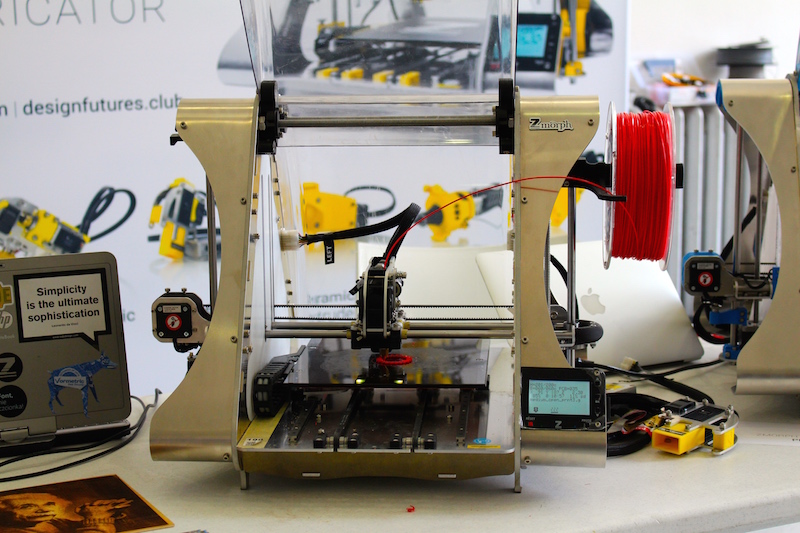 The Zmorph 3D Printer in action at the 3D Printshow NYC.