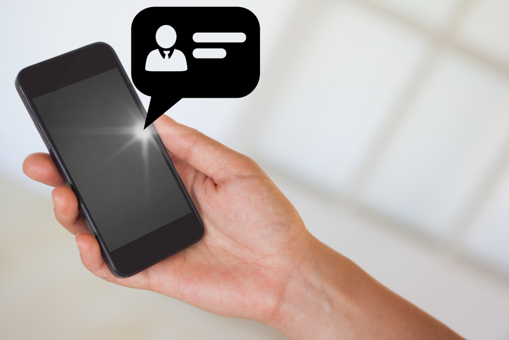Smartphone Displaying Notification
