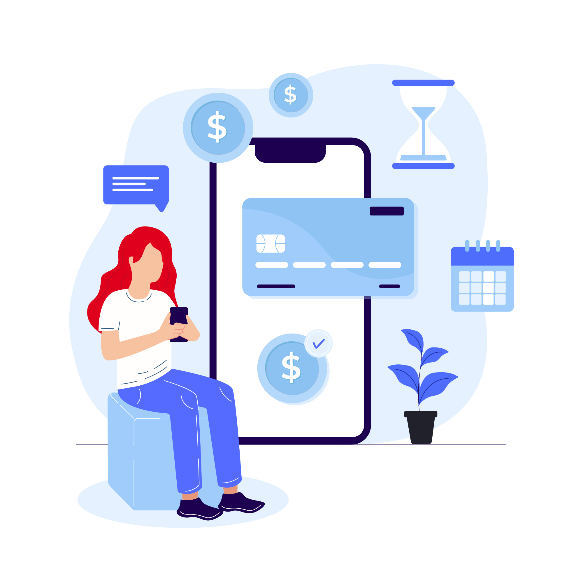 Digital Illustration Highlighting Secure And Encrypted Payment
