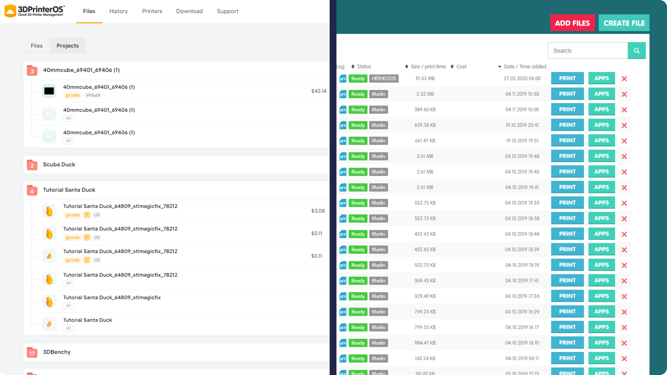 New UI Design for 3D Printing Software